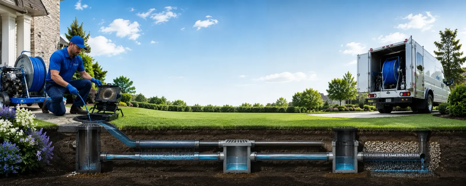 Outdoor drain cleaning information for Lucasville, OH